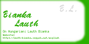 bianka lauth business card